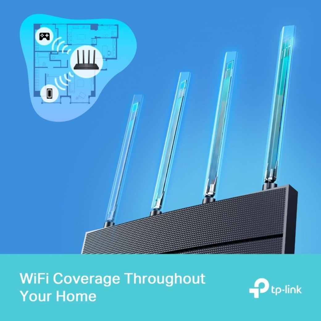 TP-Link Archer AX18 WiFi 6 Router - AX1500 Mbps, Gigabit Ethernet, VPN Server, Easy Setup, WPA3 Cybersecurity, Gaming Router for Xbox/PS4/Steam