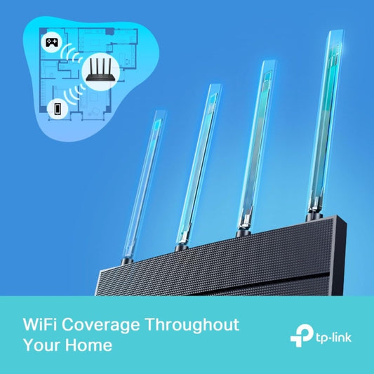 TP-Link Archer AX18 WiFi 6 Router - AX1500 Mbps, Gigabit Ethernet, VPN Server, Easy Setup, WPA3 Cybersecurity, Gaming Router for Xbox/PS4/Steam