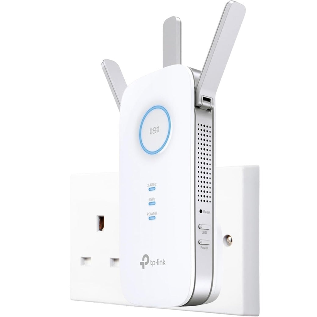 TP-Link RE550 AC1900 WiFi Extender Booster, Dual Band WiFi Booster, 3 Antennas, Gigabit Ethernet Port, Intelligent Monitor, AP Mode, APP Control, Ultimate Compatibility WiFi Mesh, Easy Setup