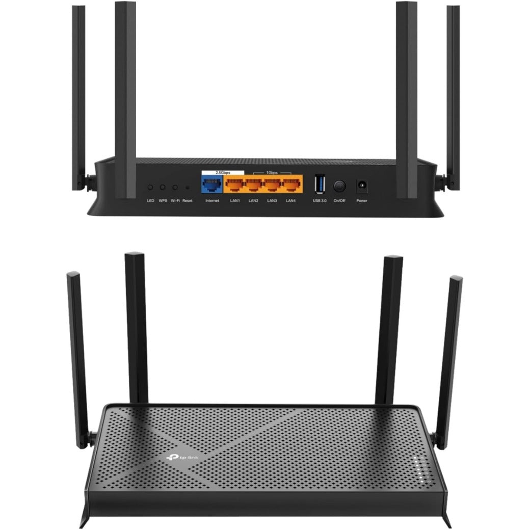 TP-Link Archer BE3600 Router WiFi 7 BE3600Mbps, WiFi Router, 2.5G Ports, USB 3.0 Port, Maximized Coverage, VPN Router, Internet Booster Routers, WiFi Booster, HomeShield Security, Easy Setup,EasyMesh