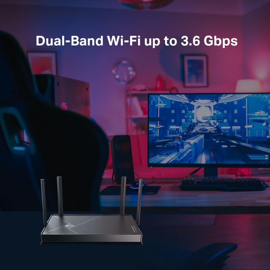 TP-Link Archer BE3600 Router WiFi 7 BE3600Mbps, WiFi Router, 2.5G Ports, USB 3.0 Port, Maximized Coverage, VPN Router, Internet Booster Routers, WiFi Booster, HomeShield Security, Easy Setup,EasyMesh