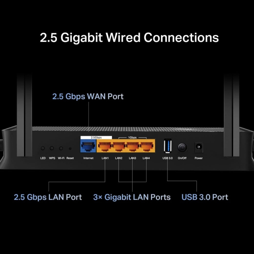 TP-Link Archer BE3600 Router WiFi 7 BE3600Mbps, WiFi Router, 2.5G Ports, USB 3.0 Port, Maximized Coverage, VPN Router, Internet Booster Routers, WiFi Booster, HomeShield Security, Easy Setup,EasyMesh