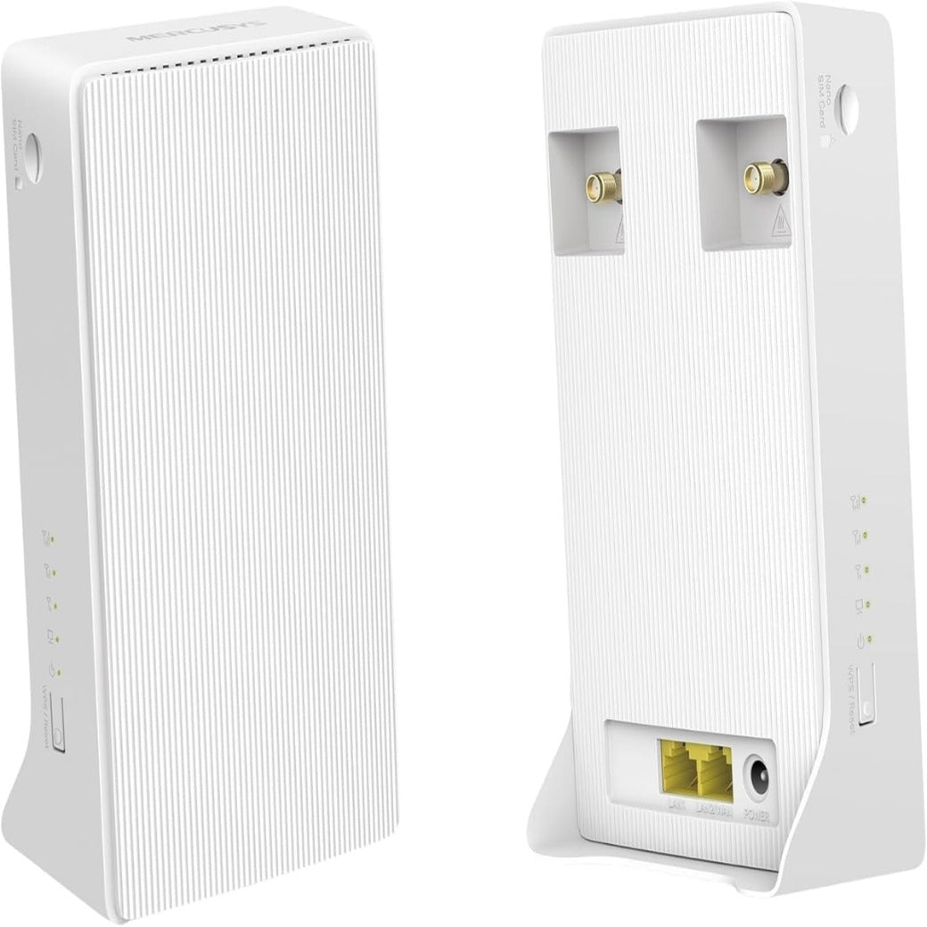 MERCUSYS MB110-4G N300 WiFi 4G Router with Free SIM card, TP-Link 300Mbps Wireless WiFi Router with Sim Slot, Plug & Play, Ethernet Port, Superfast 4G LTE Speed, 4G External Antenna Ports, App Control