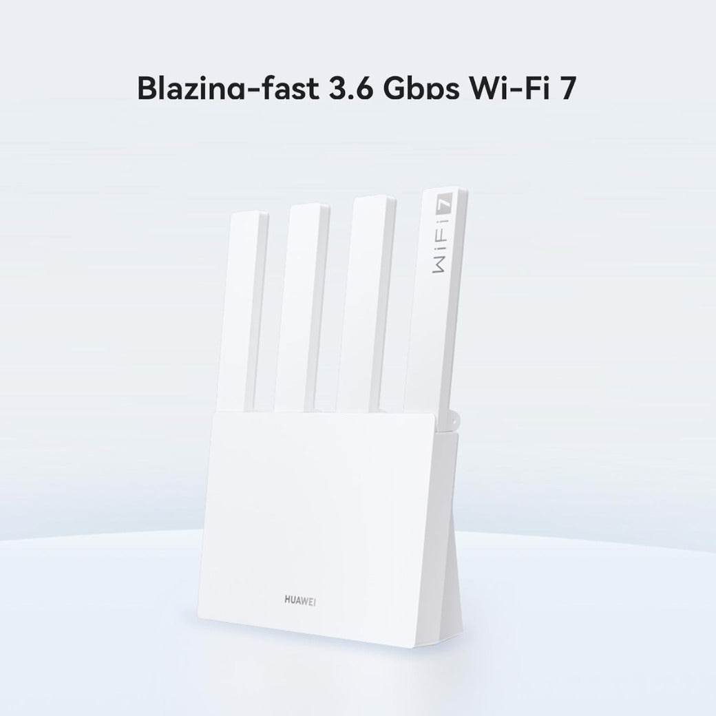 HUAWEI WiFi BE3, Wi-Fi 7 BE3600 Gigabit Dual Band Wireless Router, WAN/LAN auto-adaptation (1x2.5GE, 3xGE), EasySetting, Visualized WLAN diagnostics, Parental control, HomeSec, exclusive to Amazon