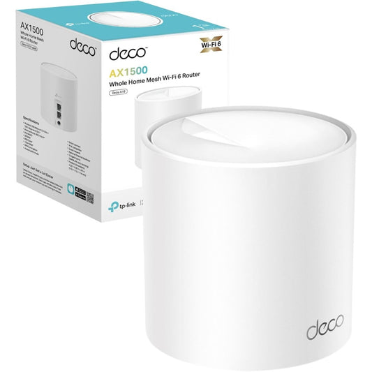 TP-Link Deco X10 AX1500 Mesh WiFi 6 System, WiFi Router, Whole Home Seamless Roaming, Voice Control with Alexa/Google, Personalize Parental Control, Wireless Extender Boost, OFDMA, MU-MIMO, Easy Setup