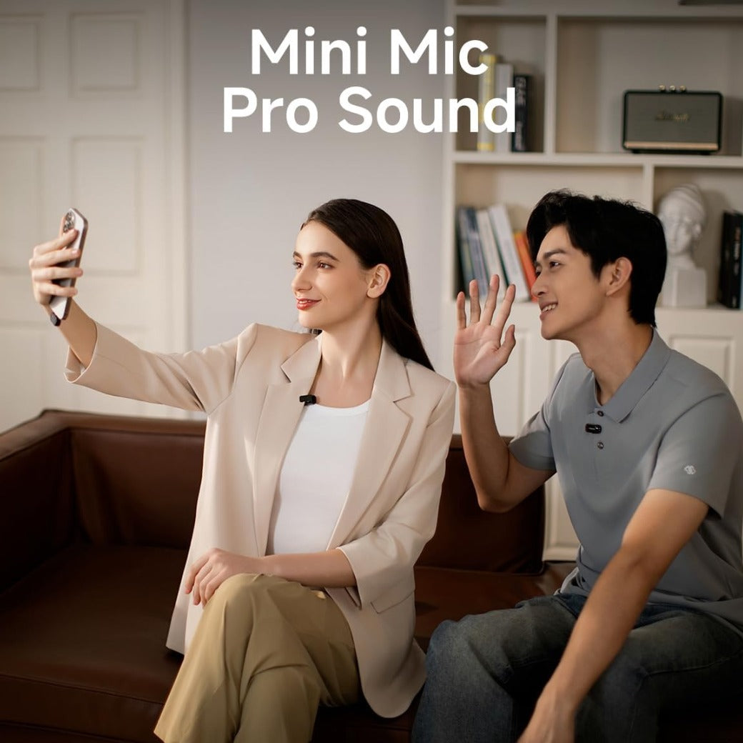 MAONO Wireless Microphone for iPhone 17/16/15 & Android, USB-C Wireless Mini Mic with Pro Sound, Noise Cancellation, AI Voice Changer, 30h Battery for Video Recording Vlog TikTok YouTube,Wave T1 Mini