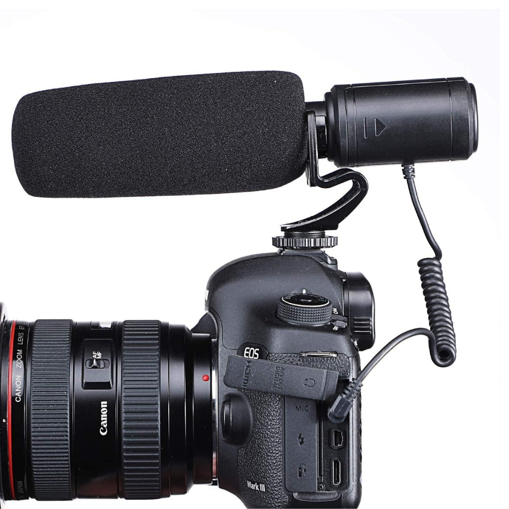 Nicama Cardioid Condenser Interview Vlog Microphone for DSLR Camera Nikon Canon Sony Mirrorless Camera DV Camcorder
