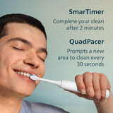 Philips Sonicare 1100 Power Toothbrush, Rechargeable Electric Toothbrush, White Grey HX3641/02
