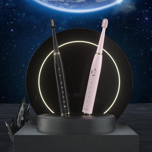 7AM2M Sonic Electric Toothbrush for Adults and Kids- High Power Rechargeable Toothbrushes with 8 Brush Heads,5 Adjustable Modes, Built-in 2-Minute Smart Timer,4 Hours Fast Charge for 75 Days(Pink)