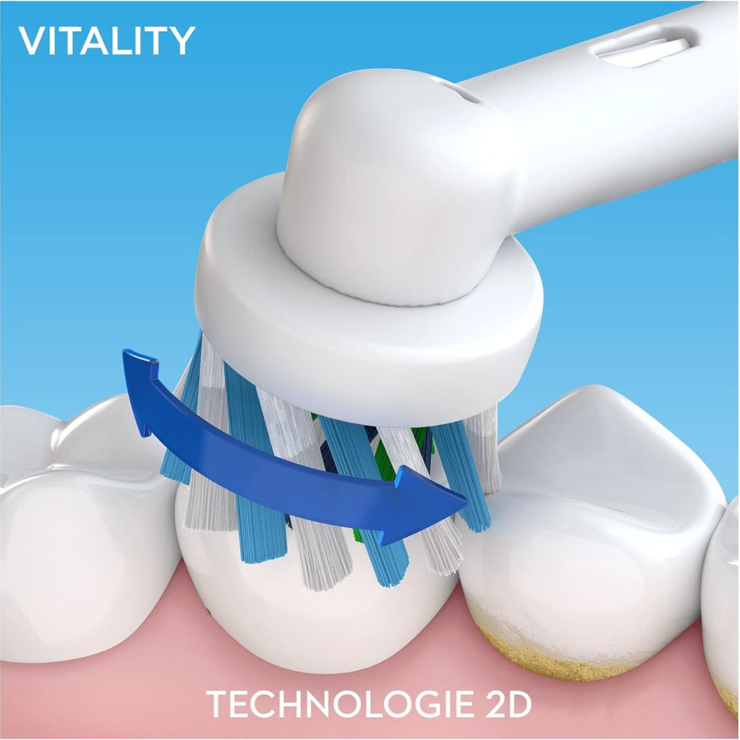 Oral-B Vitality 100 CrossAction Electric Toothbrush – Deep Cleaning Rechargeable Toothbrush for Healthier Gums & Cleaner Teeth