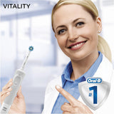 Oral-B Vitality 100 CrossAction Electric Toothbrush – Deep Cleaning Rechargeable Toothbrush for Healthier Gums & Cleaner Teeth