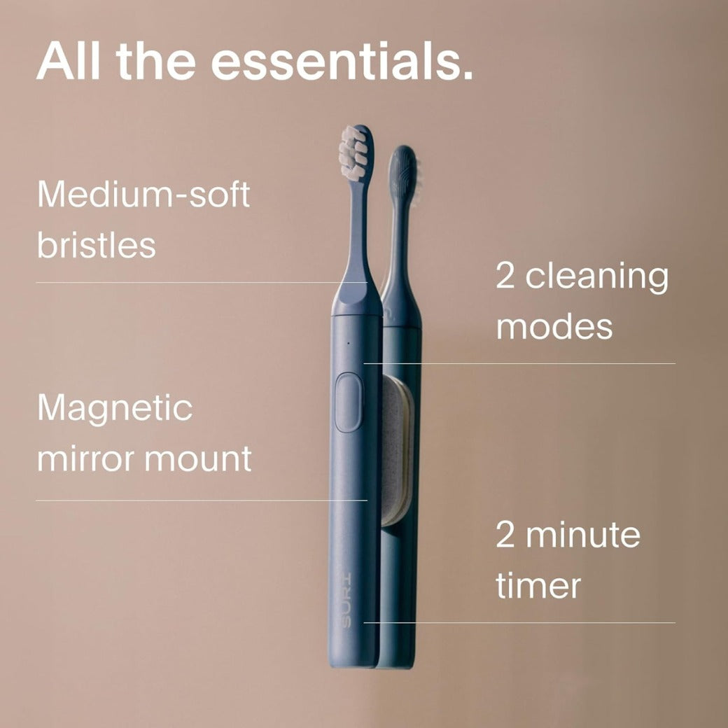 SURI 1.0 Sonic Electric Toothbrush with UV Cleaning Travel Case | 1 Month+ Battery | UK’s No.1 Rated | Electric Toothbrush Adults | Sonic Toothbrushes | Blue