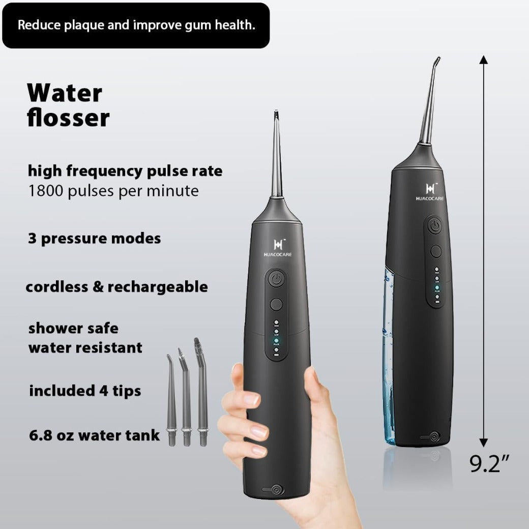 2-1 Oral Clean Kit- Water Dental flosser & Electric Toothbrush Combo- Brushing & Flossing- for Teeth Cleaning and Gum Health