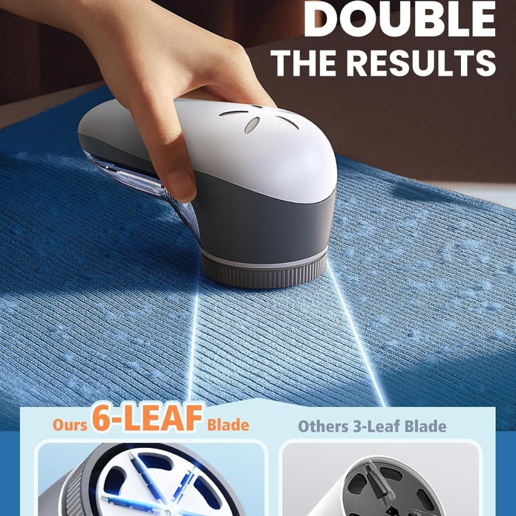 POPCHOSE Lint Remover, Bobble Remover for Clothes, Rechargeable Fabric Shaver, Electric Woolen Jumper Debobbler, Clothes Defuzzer for Sweater, Fuzz Remover for Knitwear, Sofa