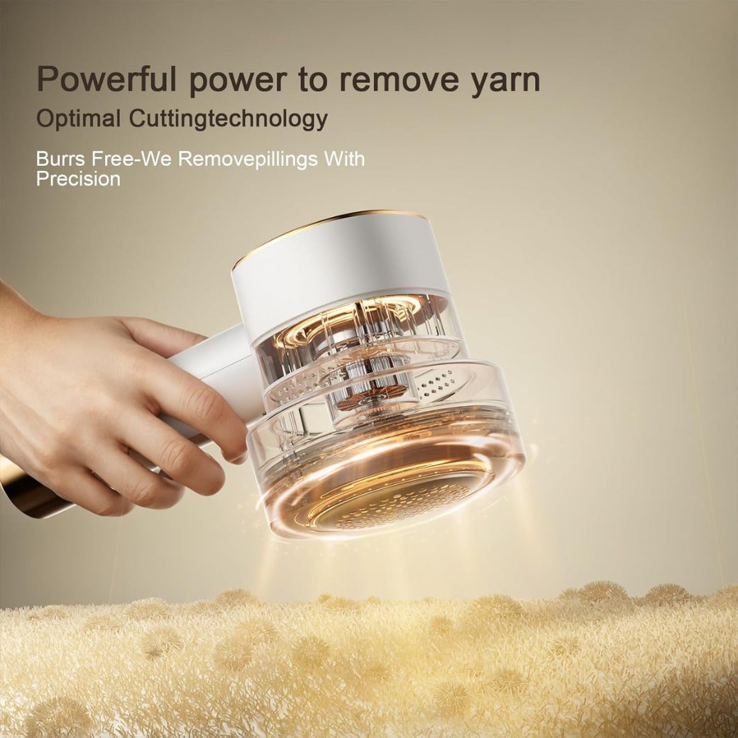 Electric Lint Remover with LED Display, Rechargeable Fabric Shaver, Lint Shaver, 6-Blade, 3-Speed Defuzzer Remove Fuzz, Pills for Clothes, Upholstery, Furniture