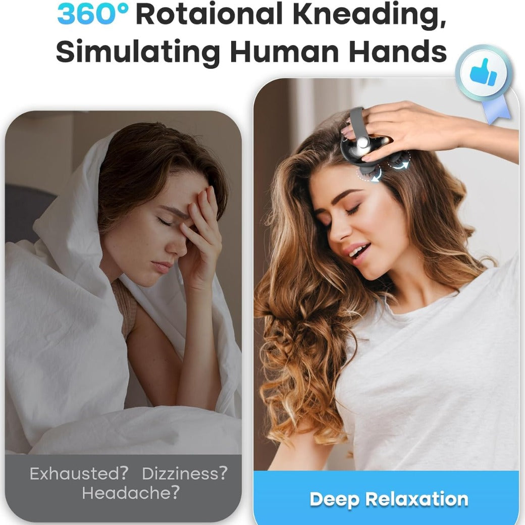 Electric Scalp Massager | Deep Cleansing & Relaxing Waterproof Head Massage Tool