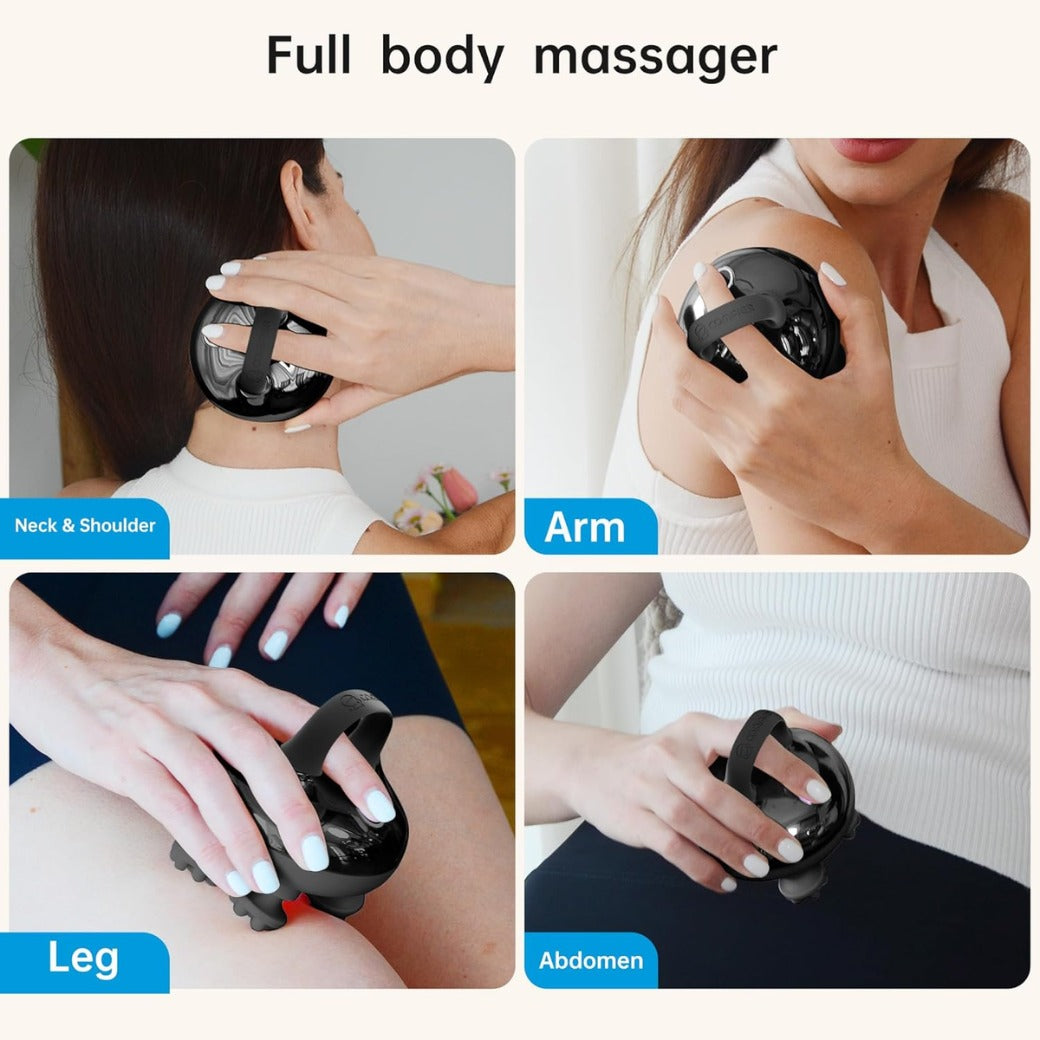 COMFIER Cordless Head Massager Scalp, Electric Scalp Massager Hair Growth, Portable Handheld Massager with 3 kneading Modes, Waterproof,8 Claws for Body Relaxation