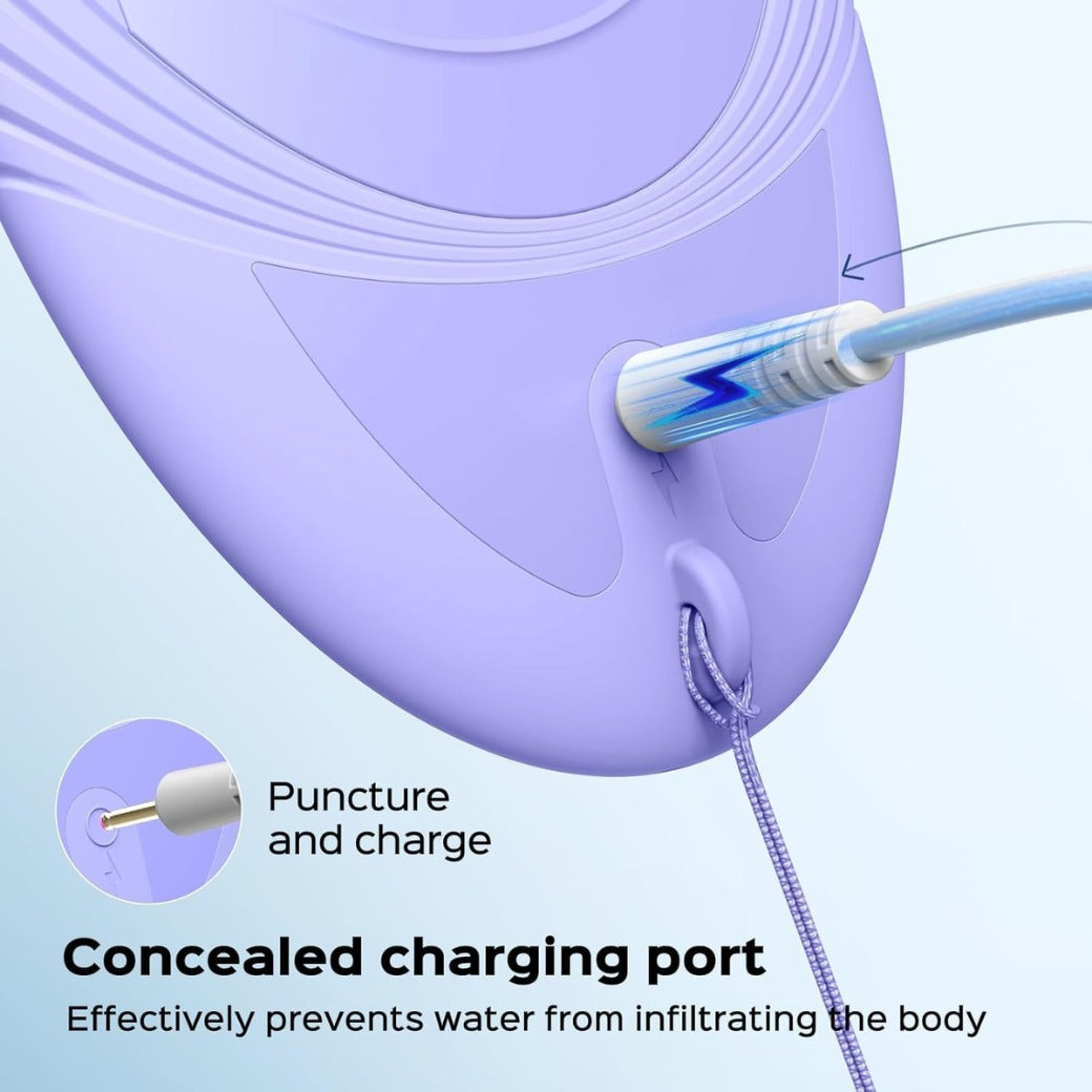 COSLUS Face Scrubber Facial Cleansing Brush: 5 Modes Rechargeable & IPX7 Waterproof for Sensitive Skin, Deep Cleaning Removing Blackhead Exfoliating Massaging Home Care & Business Travel (Purple)