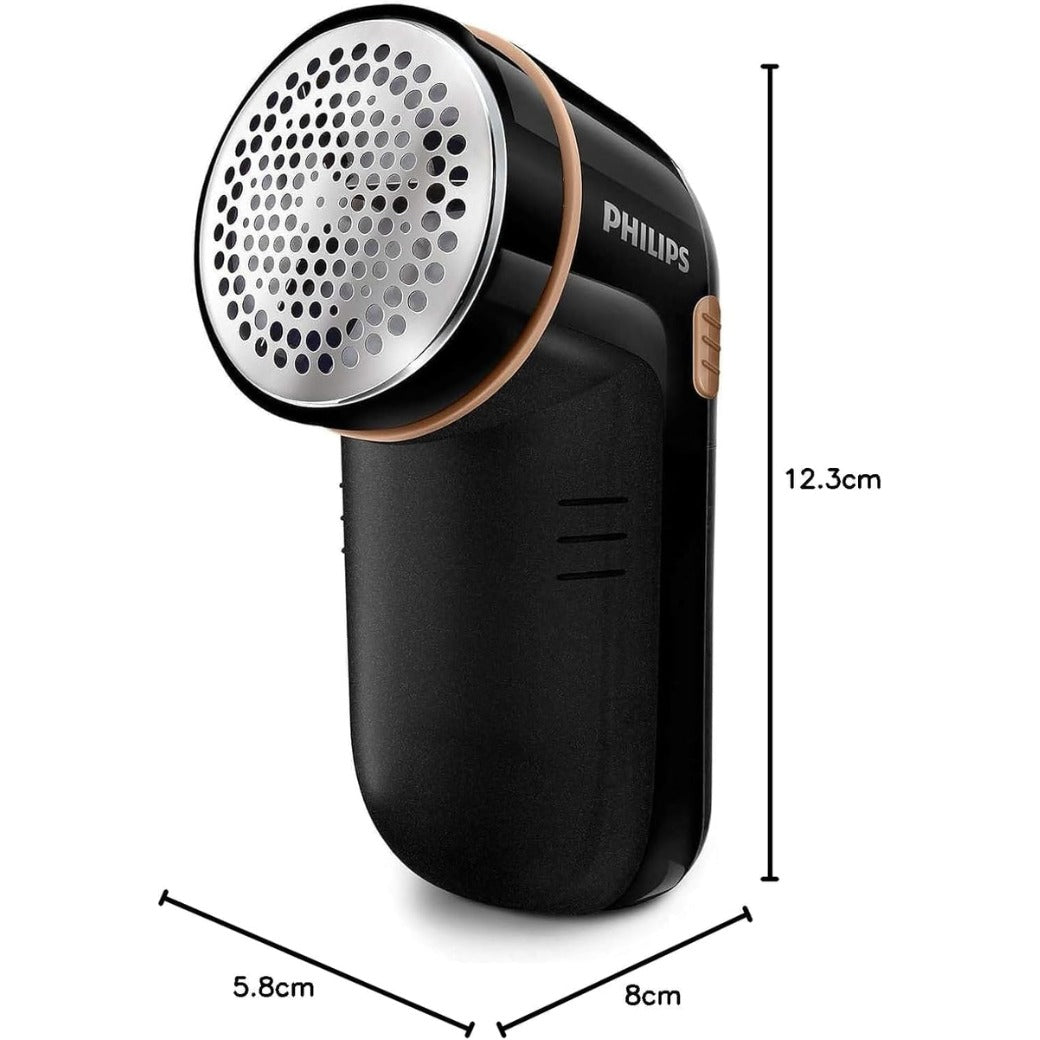 Philips Fabric Shaver – Fast Pill Removal, 8800 RPM, Large Blade Surface, 3 Mesh Hole Sizes, Safe on All Fabrics, Easy Clean Container, 2 AA Batteries, Compact Design (GC026/80