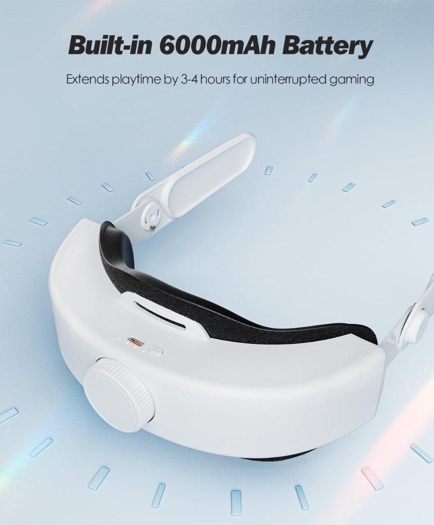 SUPERUS Elite Strap Replacement for Meta/Oculus Quest 2 - Enhanced Comfort, Reduce Head Pressure - Adjustable Hinge