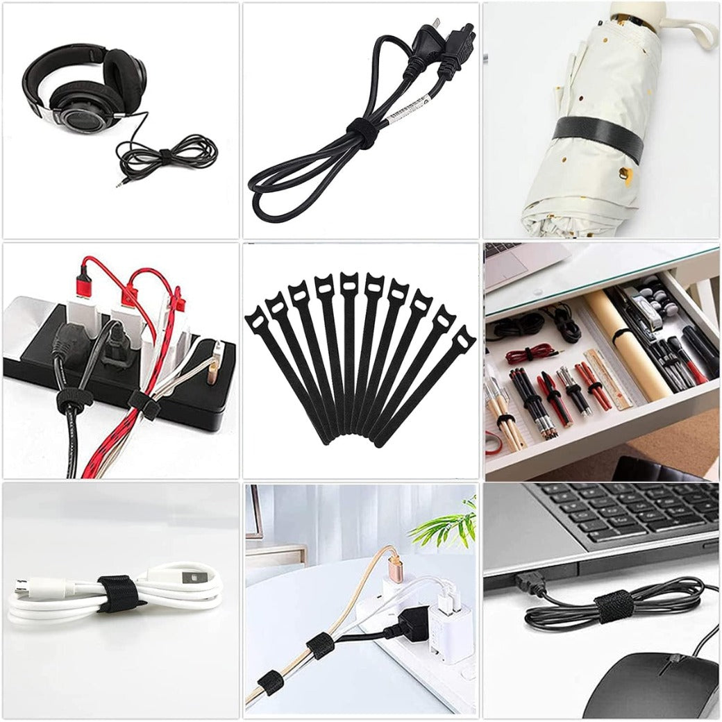 Cable Management Kit 142Pcs,Wire Organiser Cable Tidy,1 Cable Sleeve,10 Self Adhesive Base,10 Cable Clips,10 Cable Ties,10 Silicone Cord Holder,1 Roll Self Adhesive Tie,100 Wire Fastening Ties