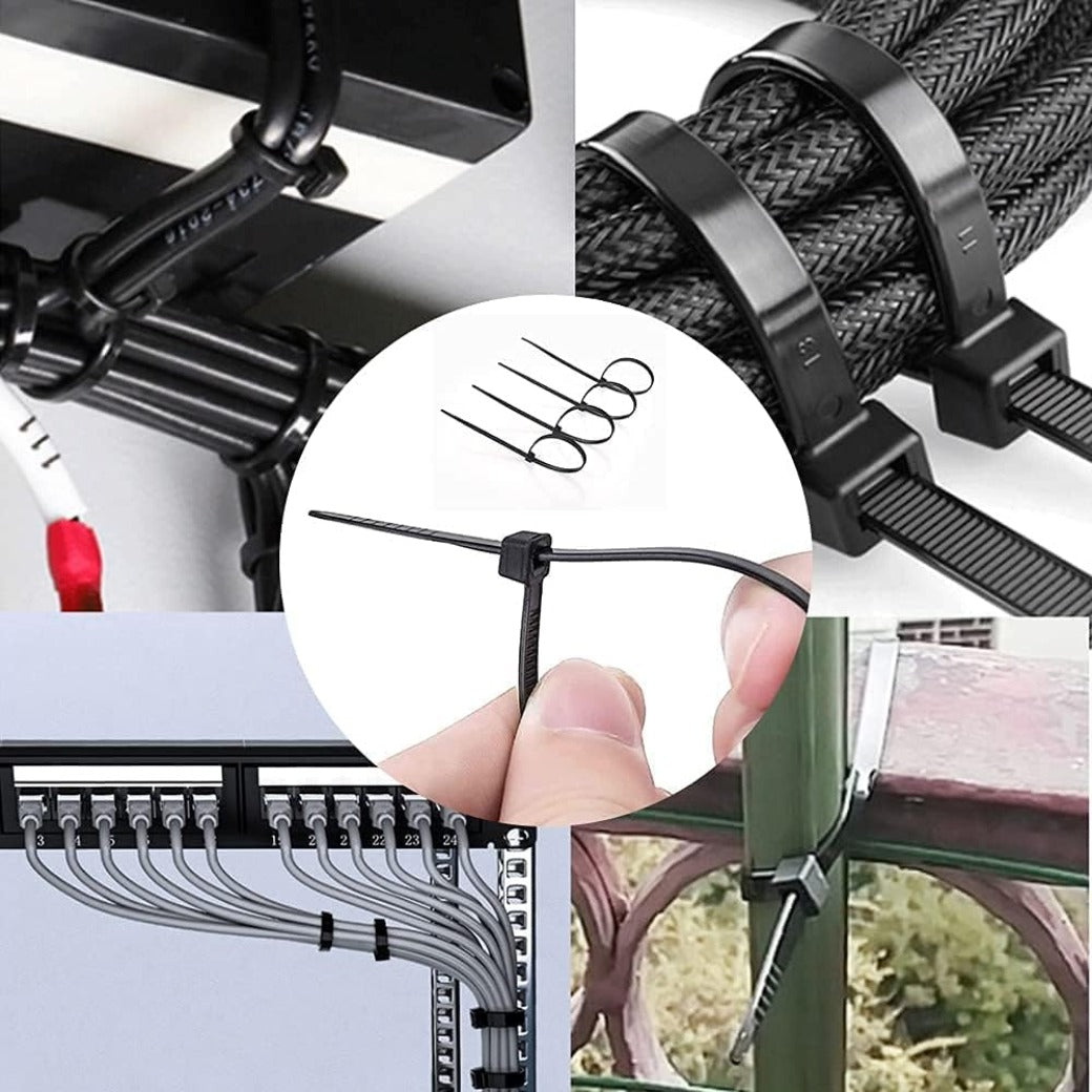 Cable Management Kit 142Pcs,Wire Organiser Cable Tidy,1 Cable Sleeve,10 Self Adhesive Base,10 Cable Clips,10 Cable Ties,10 Silicone Cord Holder,1 Roll Self Adhesive Tie,100 Wire Fastening Ties