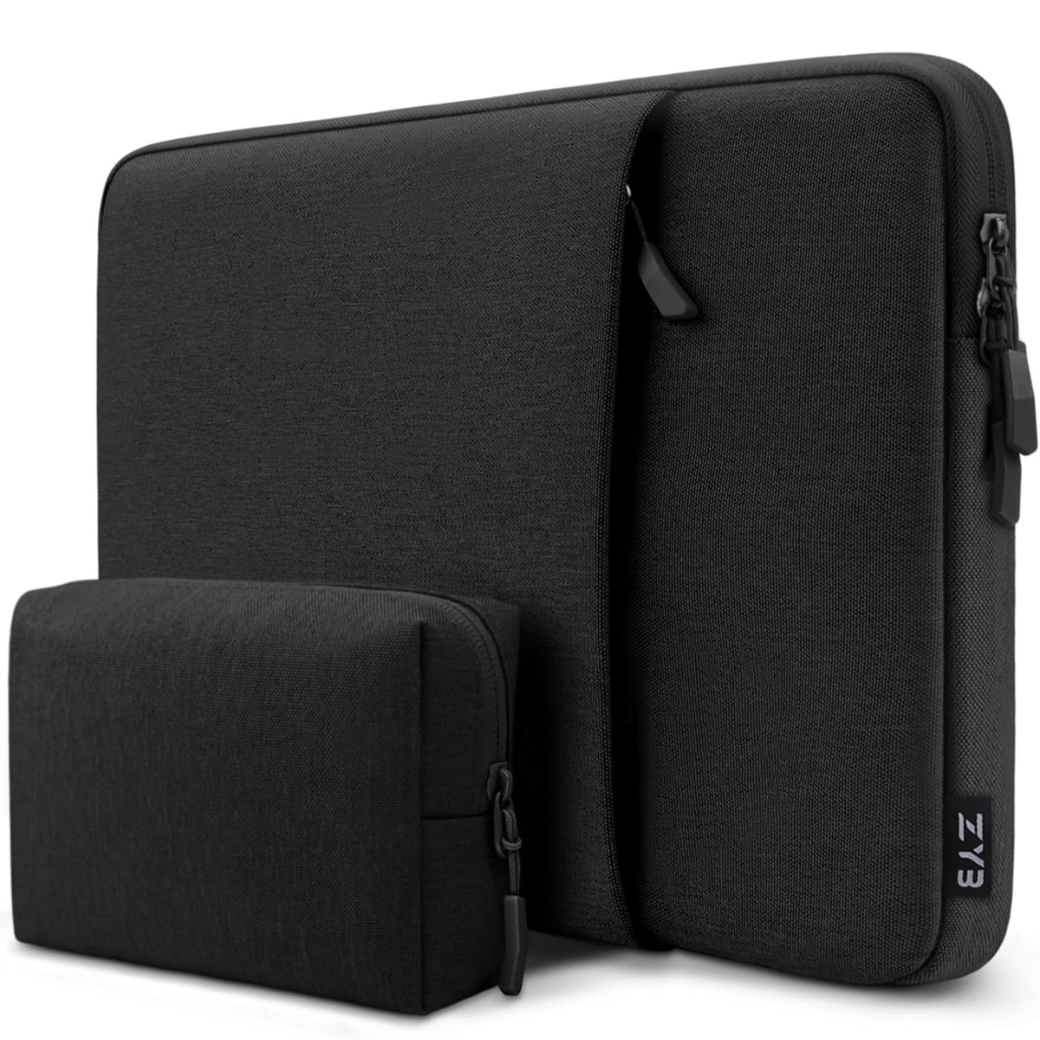 15.6 Waterproof Shockproof Laptop Sleeve with Accessory Bag