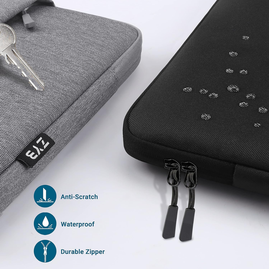 15.6 Waterproof Shockproof Laptop Sleeve with Accessory Bag