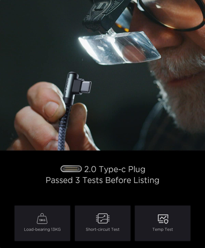 USB C Charger Cable, [2-Pack 2M]