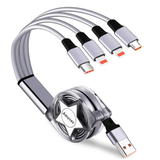 Multi 4 in 1 Retractable Charging Cable
