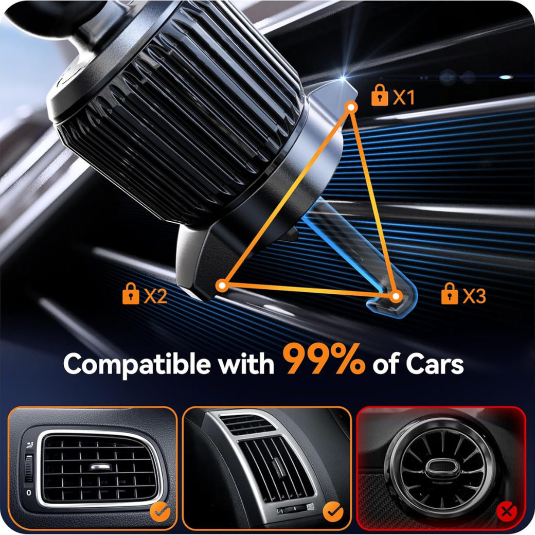 Qi 15W Car Phone Holder