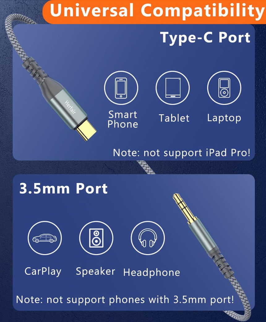 Aux to USB C