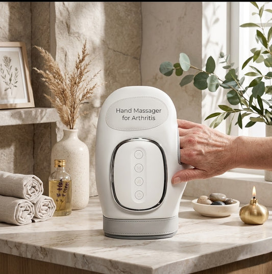 Hand Massager for Arthritis – Cordless Heat & Compression, 3 Modes, Adjustable Intensity, Wrist & Pain Relief
