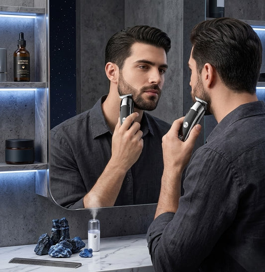 Sekoda 6-in-1 Cordless Beard Trimmer for Men – Electric Hair Clipper & Grooming Kit
