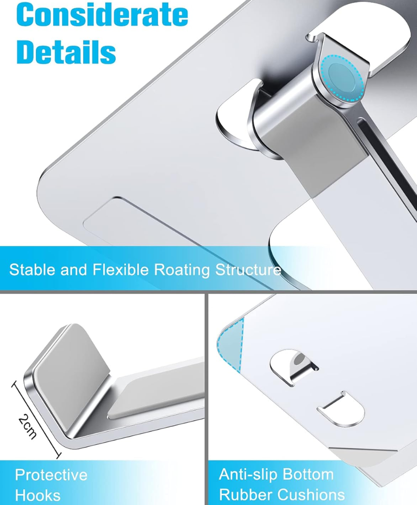 Ergonomic Foldable Computer Stand with Adjustable Height
