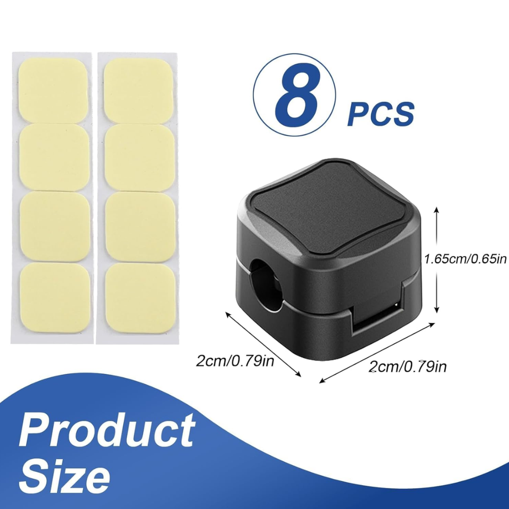 Magnetic Cord Organizer Holder, 8-Pack