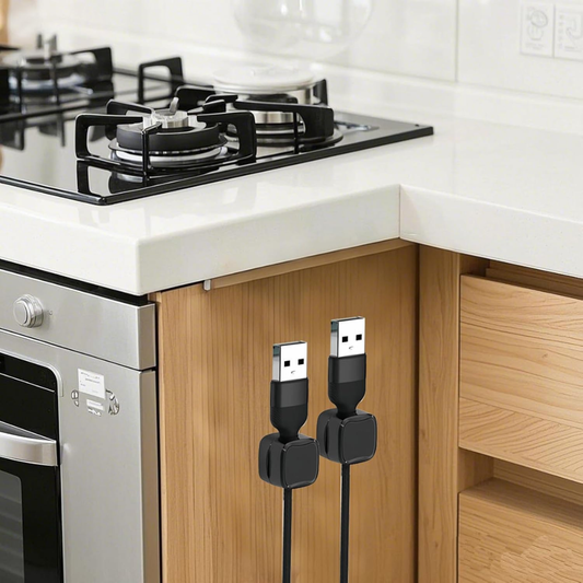 Magnetic Cord Organizer Holder 8 Pack Cable Clips Cable Management Set for Desk, Home and Office Use