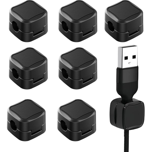 Magnetic Cord Organizer Holder, 8-Pack