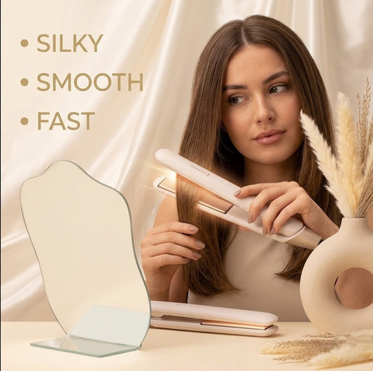 Remington Shea Soft Hair Straightener – Floating Ceramic Plates with 5 Heat Settings & Shine Care Technology