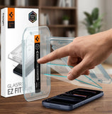 Spigen Glas.tR EZ Fit Screen Protector for iPhone 17 / 17 Pro Tempered Glass HD Clear Anti-Scratch Easy Installation Kit
