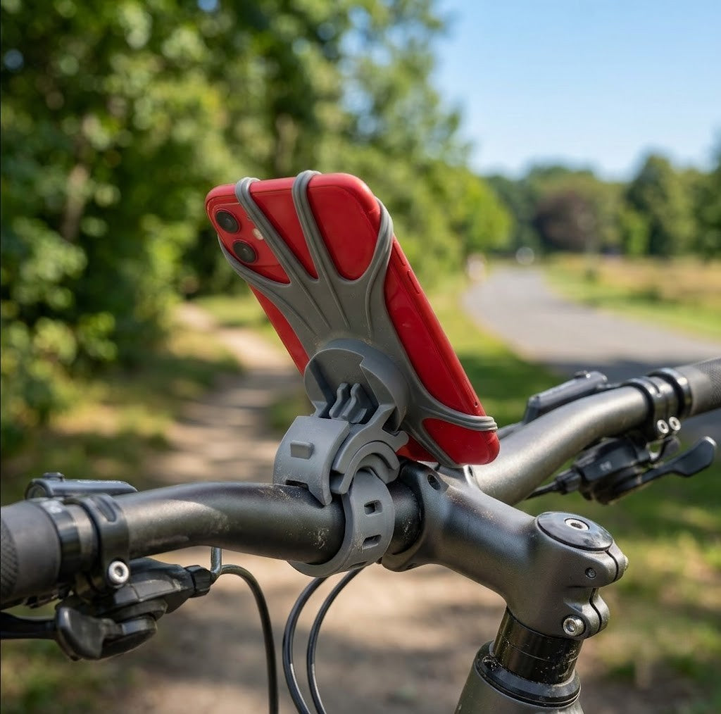 Bike Phone Holder Universal Bicycle Handlebar Mount Adjustable Rotating Mobile Phone Holder for Cycling and Outdoor Use