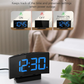 Digital Alarm Clock for Bedrooms with Modern Curved Design