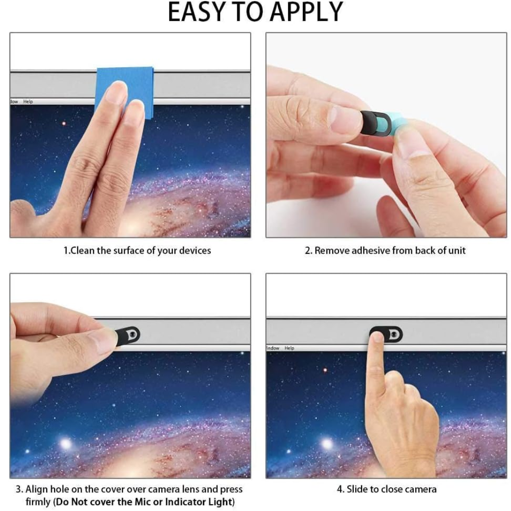 [3 Pack Webcam Cover Slider for Privacy