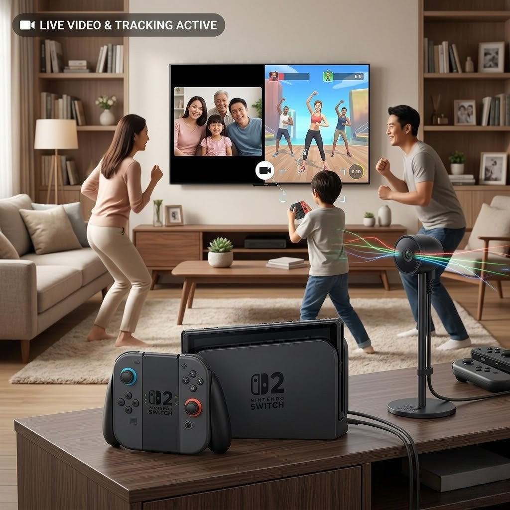 Nintendo Switch 2 Camera Accessory for Video Calls, Online Gaming & Live Streaming