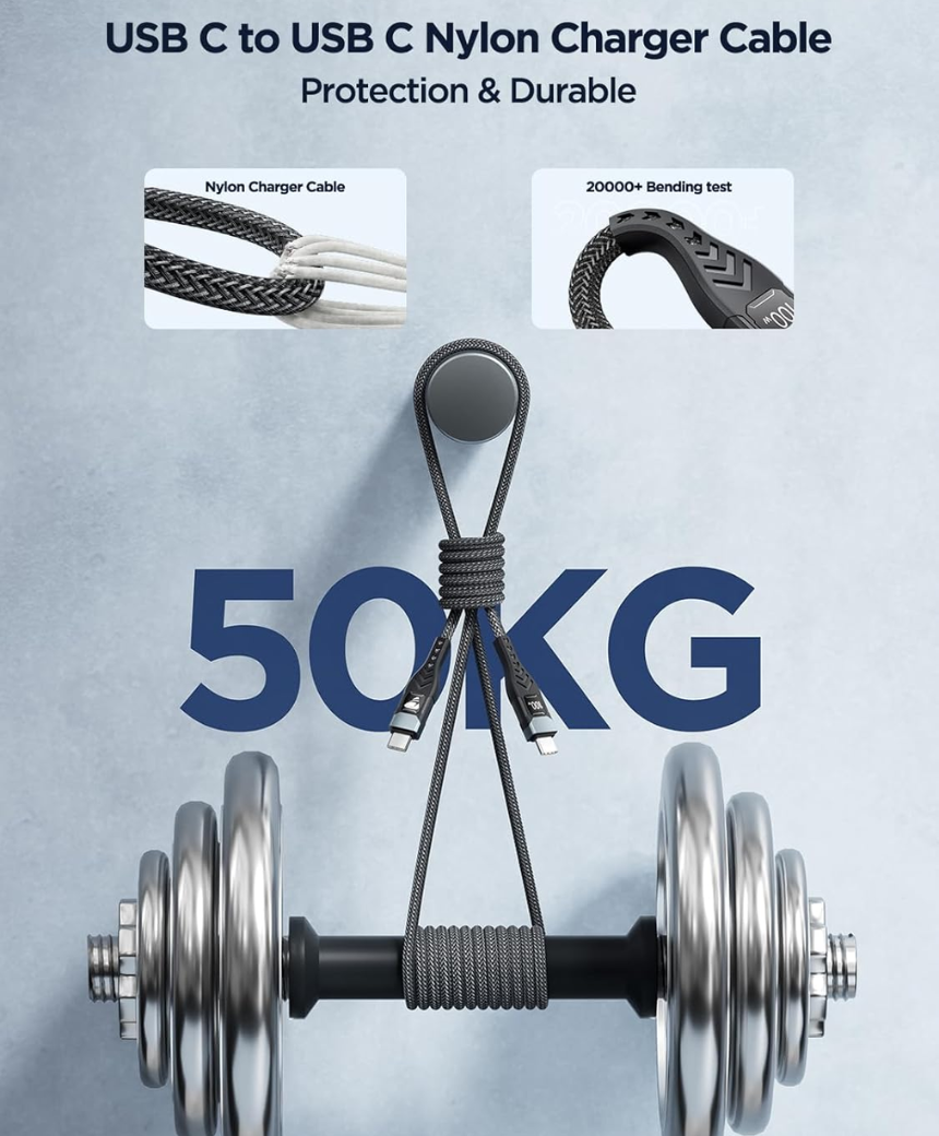 USB C to USB C Fast Charging Cable 2Pack