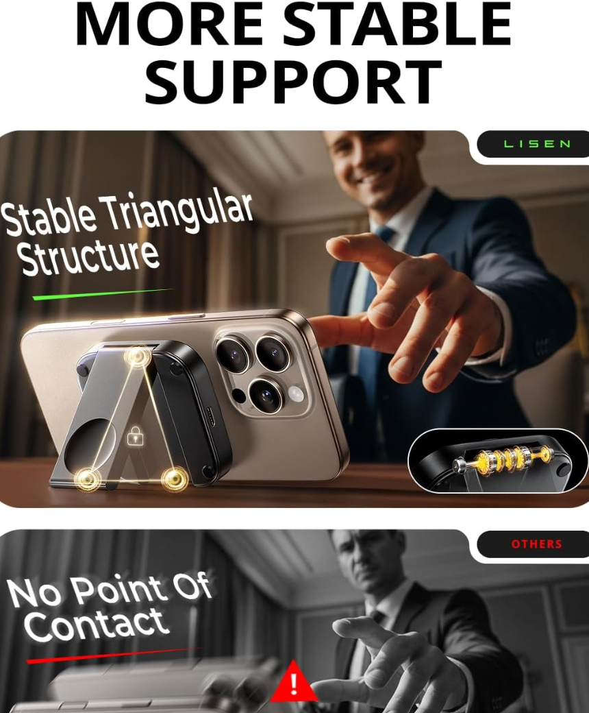 3-in-1 MagSafe Wireless Charging Stand for iPhone & Apple Watch