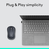 Logitech M185 Wireless Mouse Compact 2.4GHz Optical Mouse with USB Receiver for Laptop and Desktop Use, Long Battery Life Design