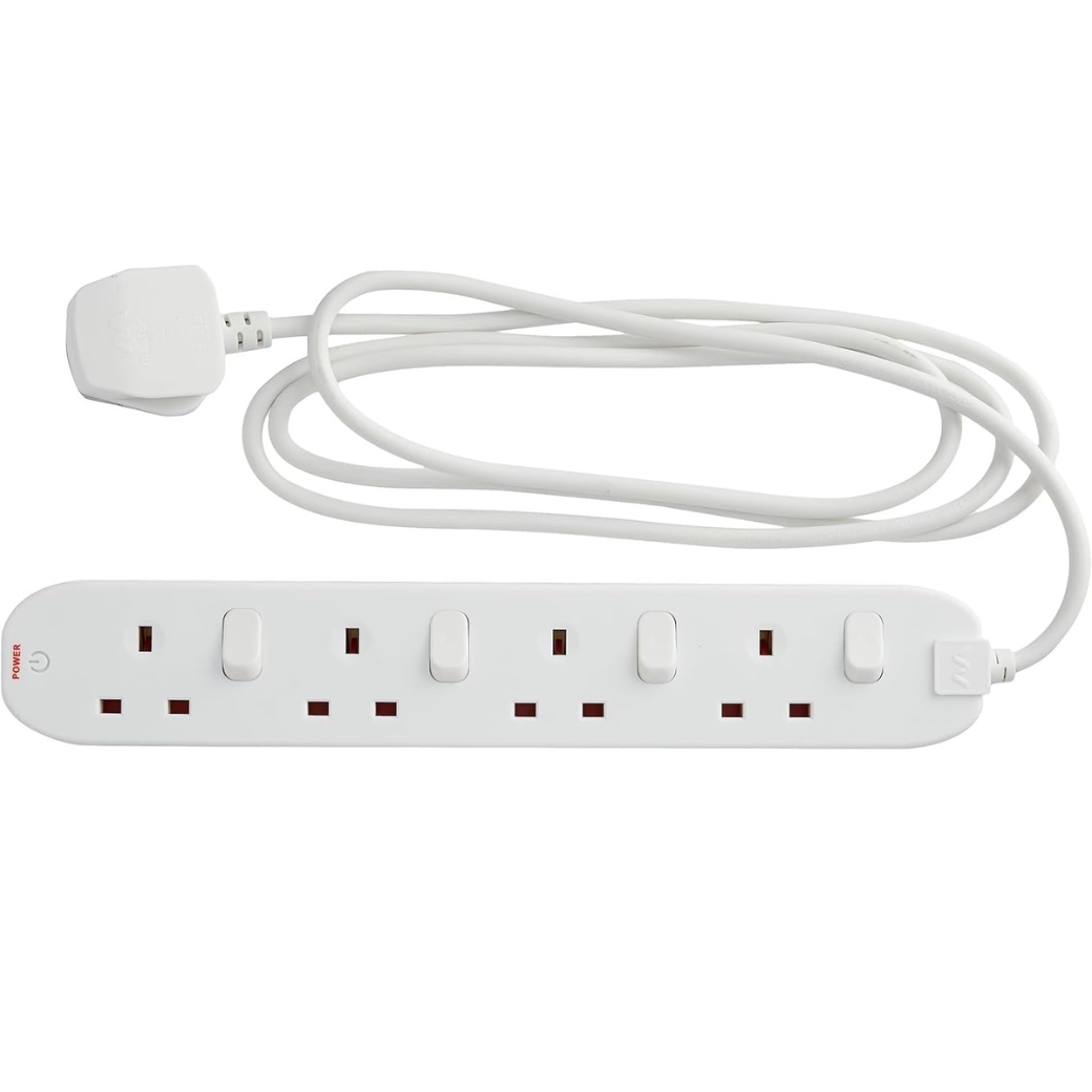 Four Socket Extension Lead