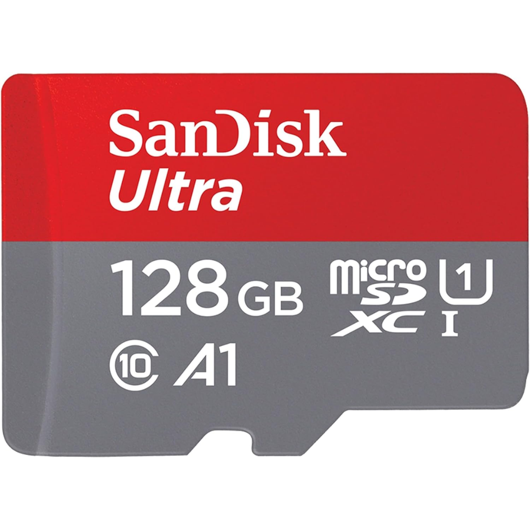 SanDisk 128GB Ultra microSDXC card + SD adapter