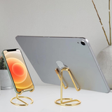 Cell Phone Stand for Desk Adjustable Phone Holder Desktop Stand for Smartphones and Tablets with Stable Anti-Slip Base